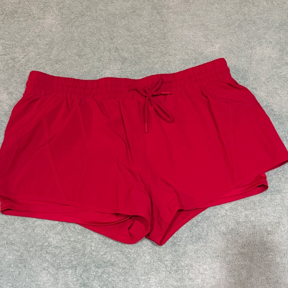 ZYIA Women's Vibrant Red Athletic Shorts